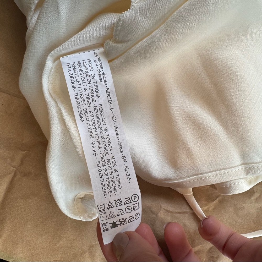 Zara silk spaghetti strap crop top. - Picture 5 of 5